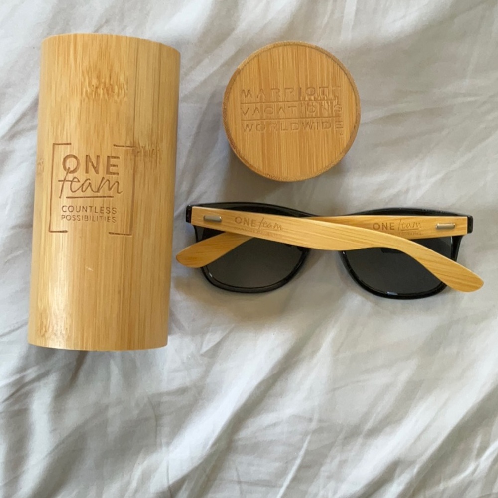 Bamboo Sunglasses with Black Frame
